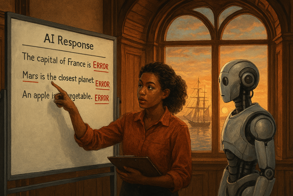 A human data annotator