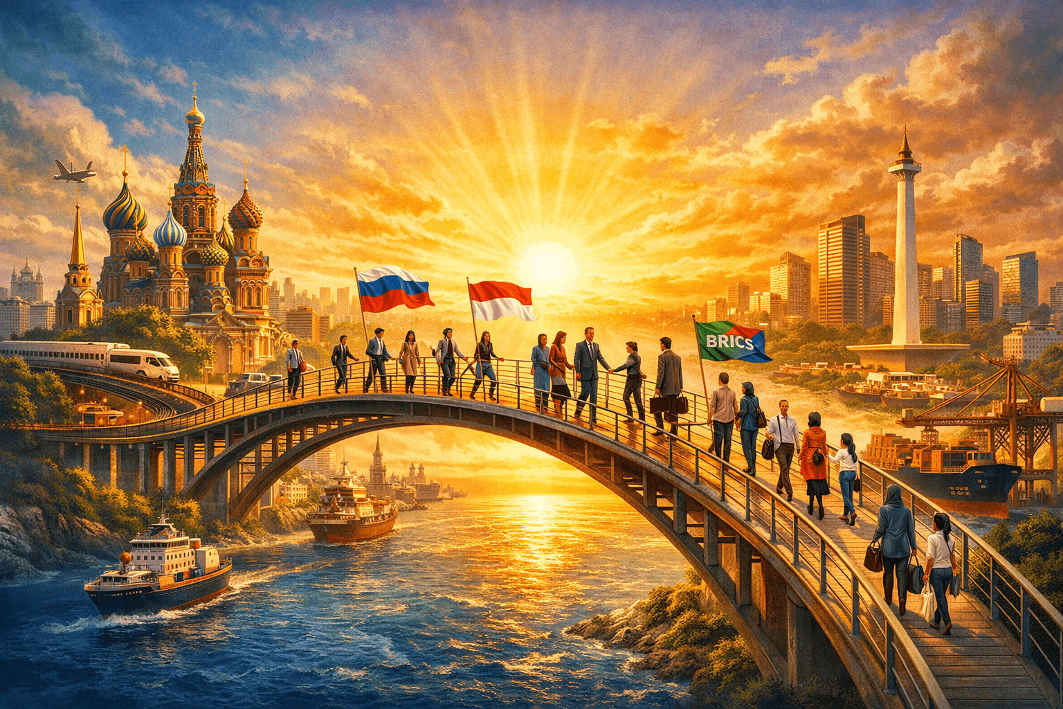 Bridge from St. Petersburg Jakarta
