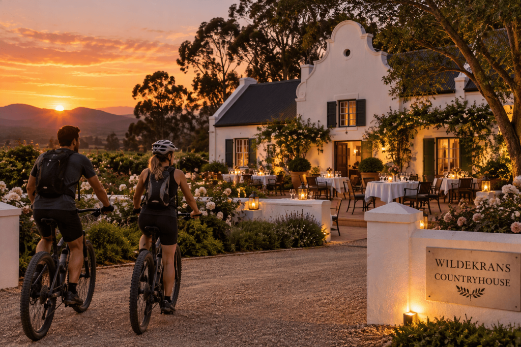 Honeymoon Wildekrans country house Dinner